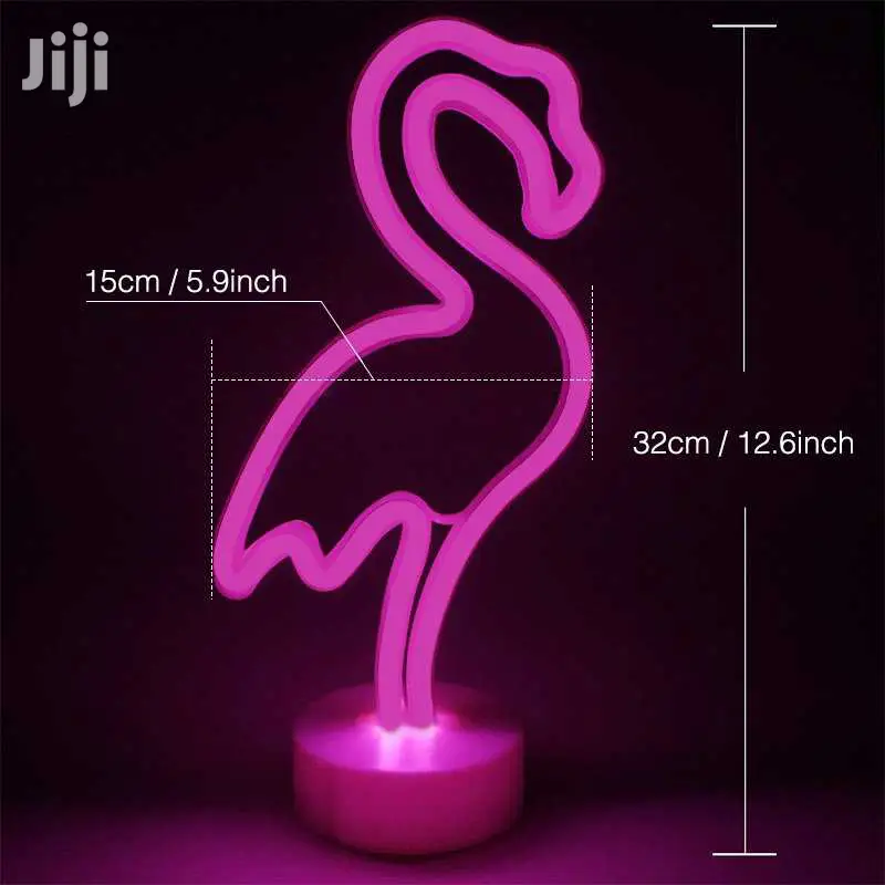 Fashion LED Neon Sign Light Home Decor Pink Flamingo