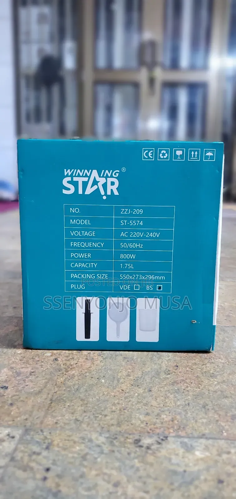 Winning Star Blender Touchcontrol Professional St-5574-800w-1.75l