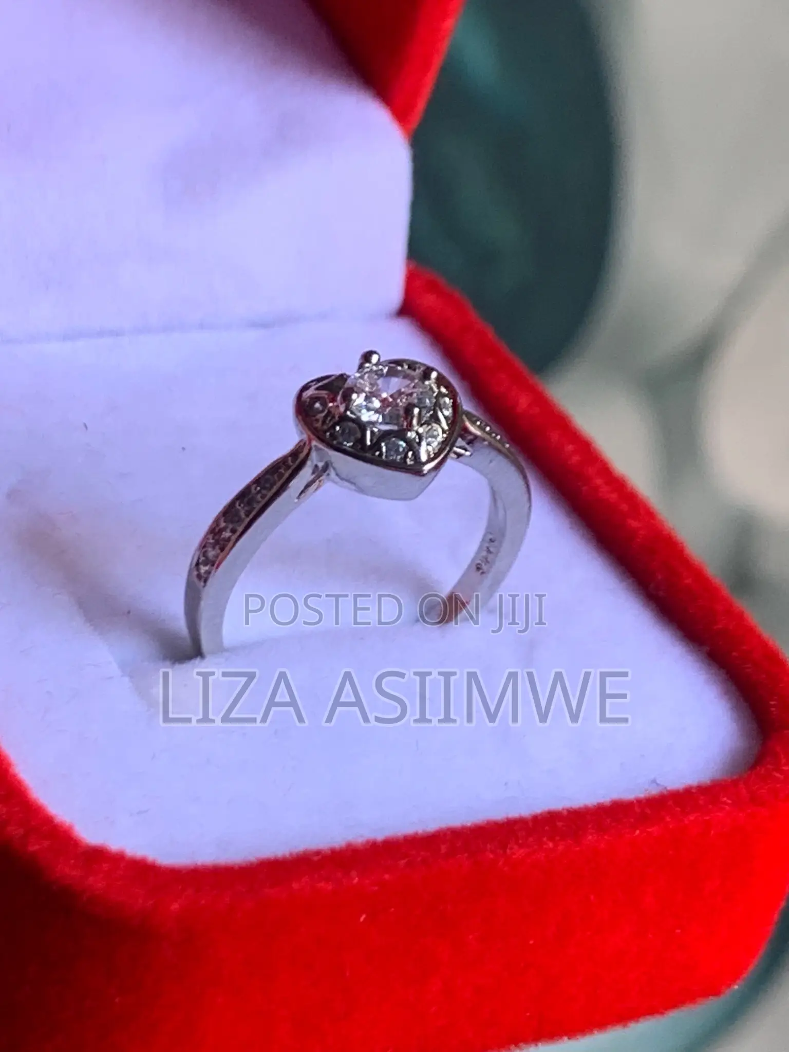 Longing Ring Heart Engagement Ring Available in Size (17) 7