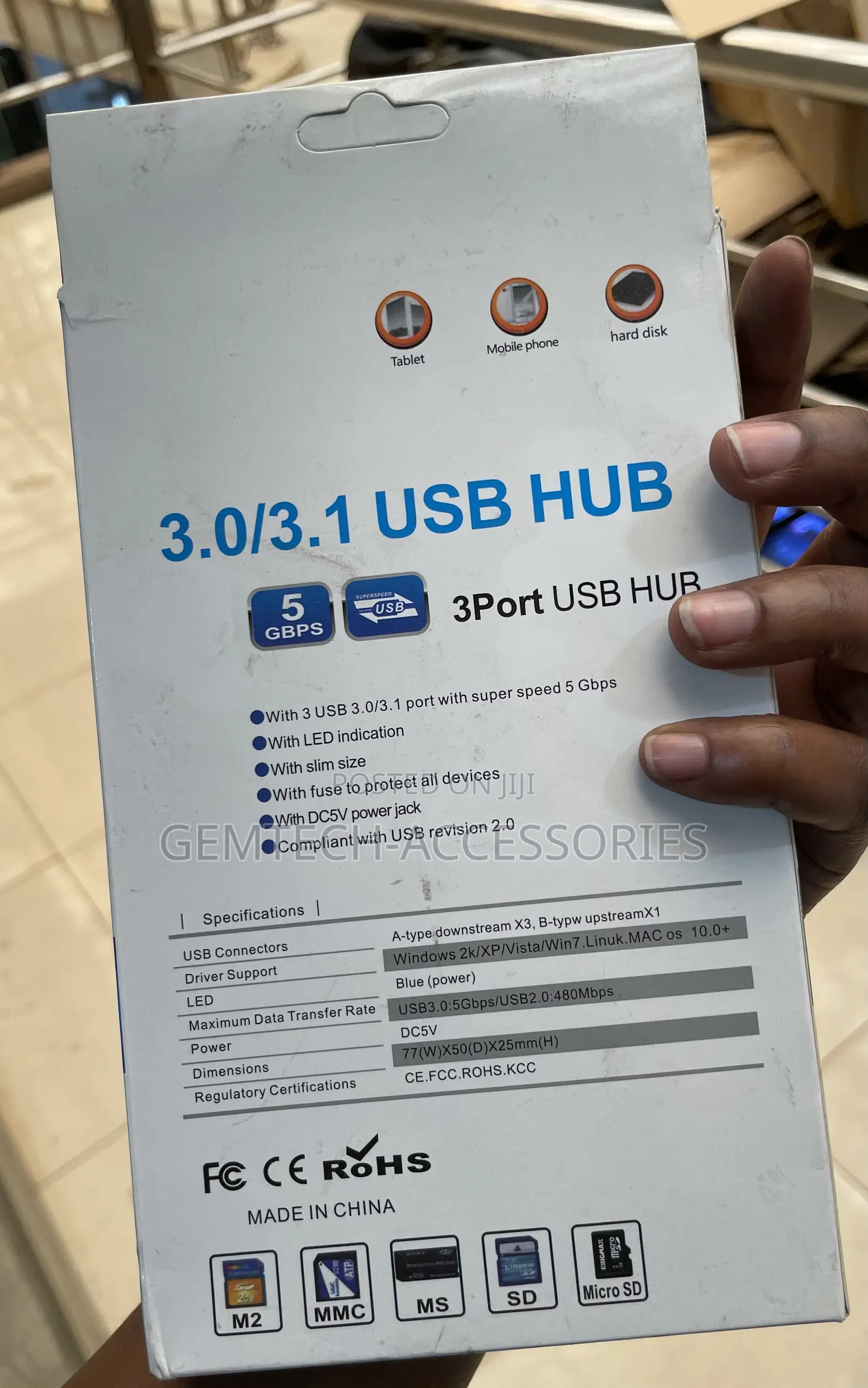 3.0 Usb Hub+ Card Reader