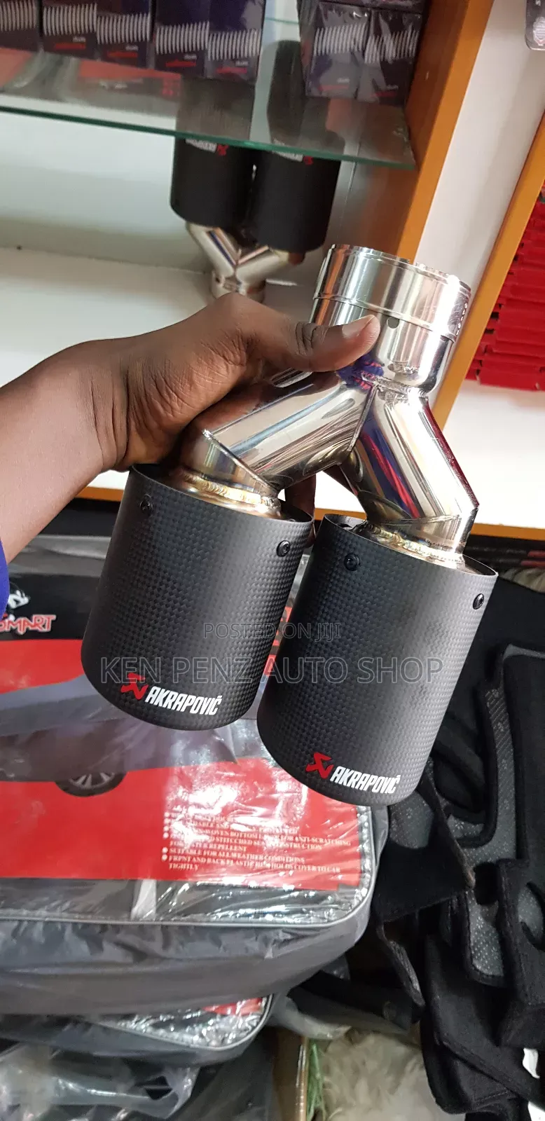 Carbon Fiber Due Exhaust End for All Cars