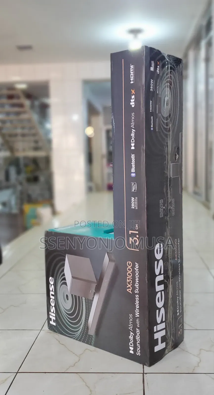 Hisense Ax3100g 3.1ch Soundbar With Wireless Subwoofer/Bt