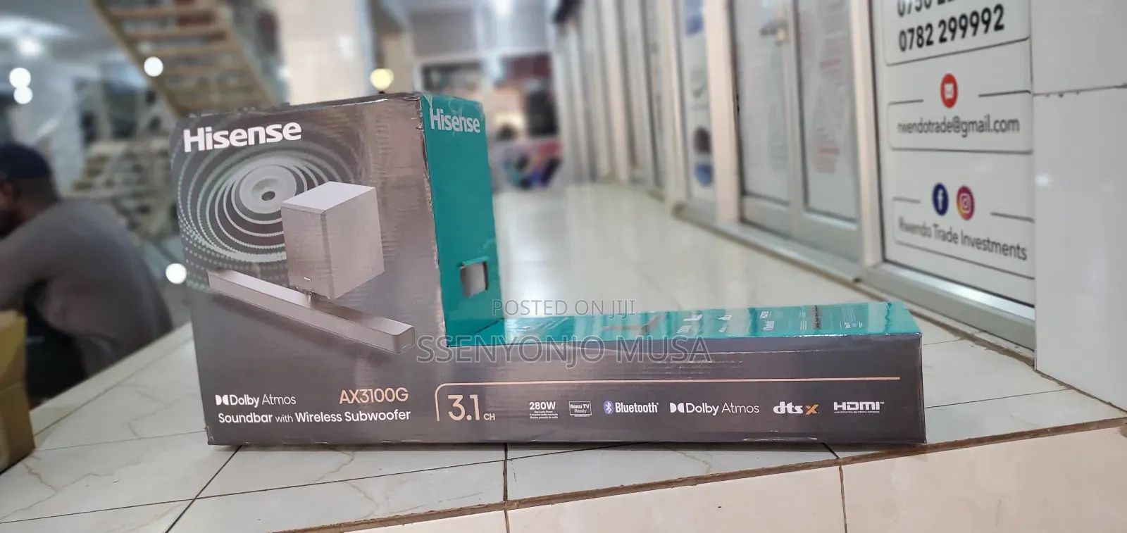 Hisense Ax3100g 3.1ch Soundbar With Wireless Subwoofer/Bt