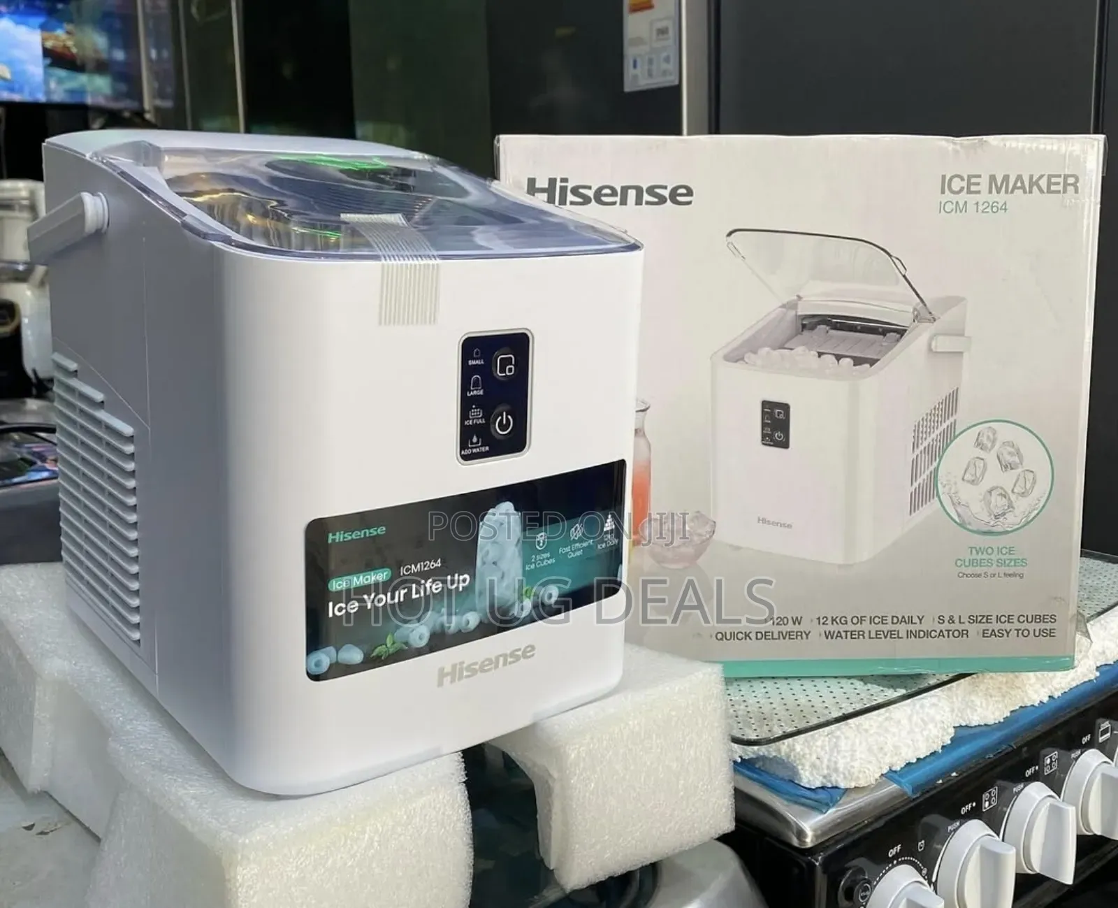 Hisense Ice Maker Portable , Compact Fast Ice Making 2 Size
