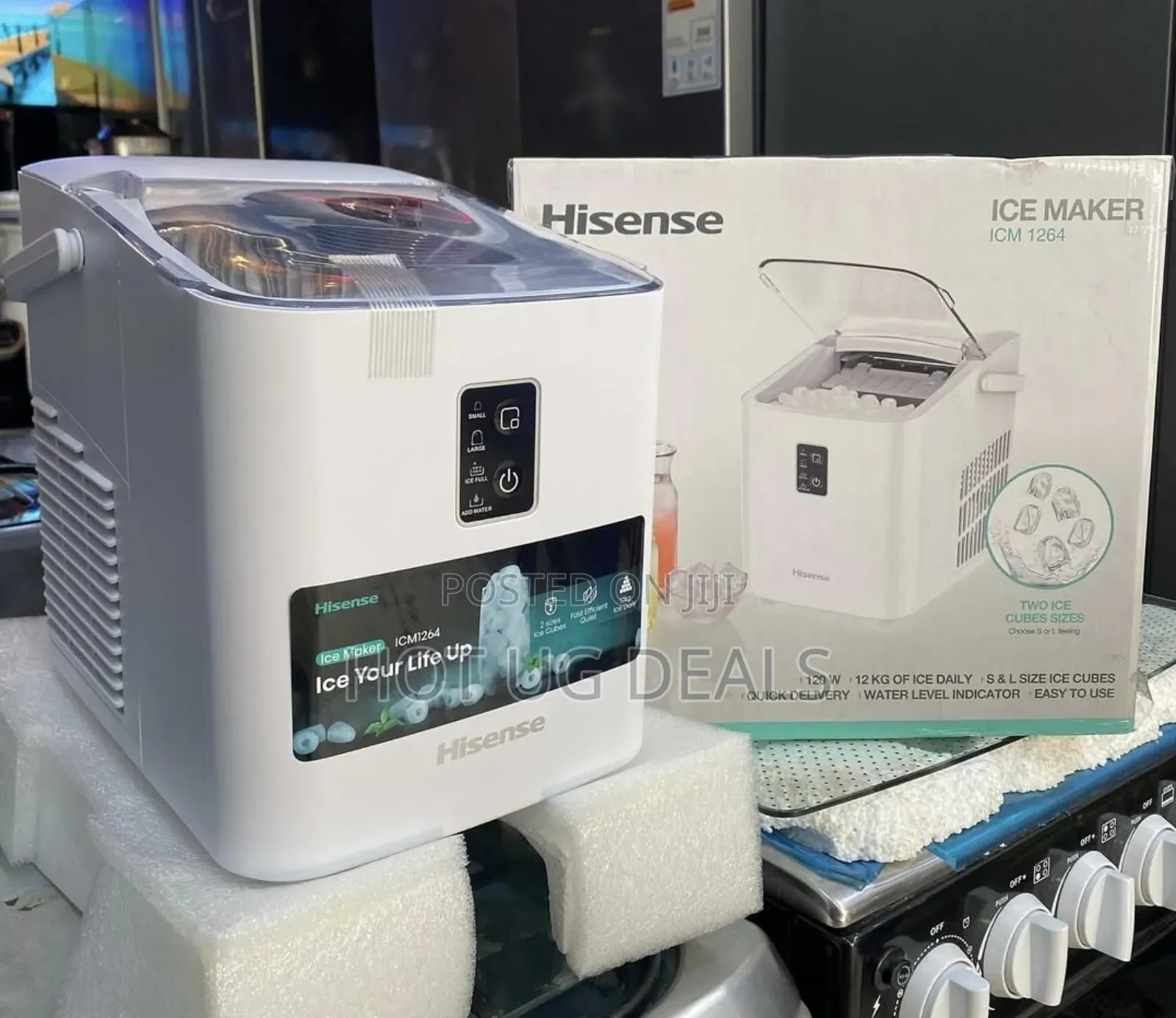 Hisense Ice Maker Portable , Compact Fast Ice Making 2 Size
