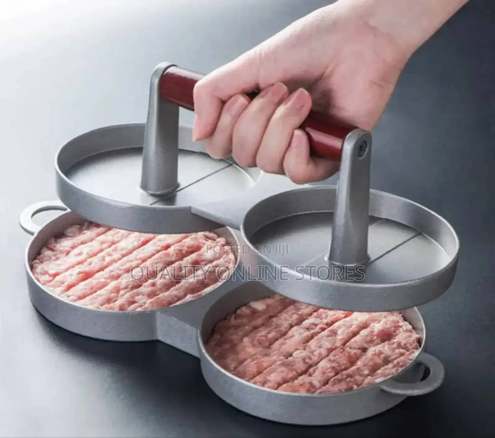 Stainless Double Burger Press