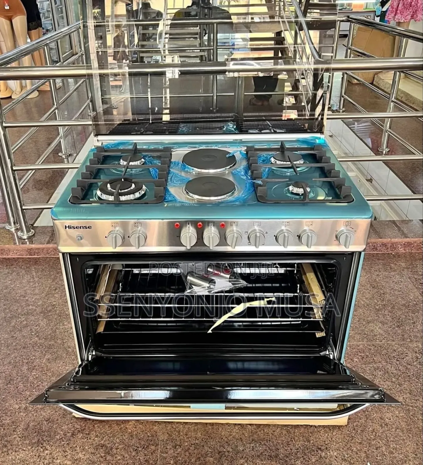 Hisense Hf942gees 90cm Cooker - 4 Gas Burners, 2 Electric(H)