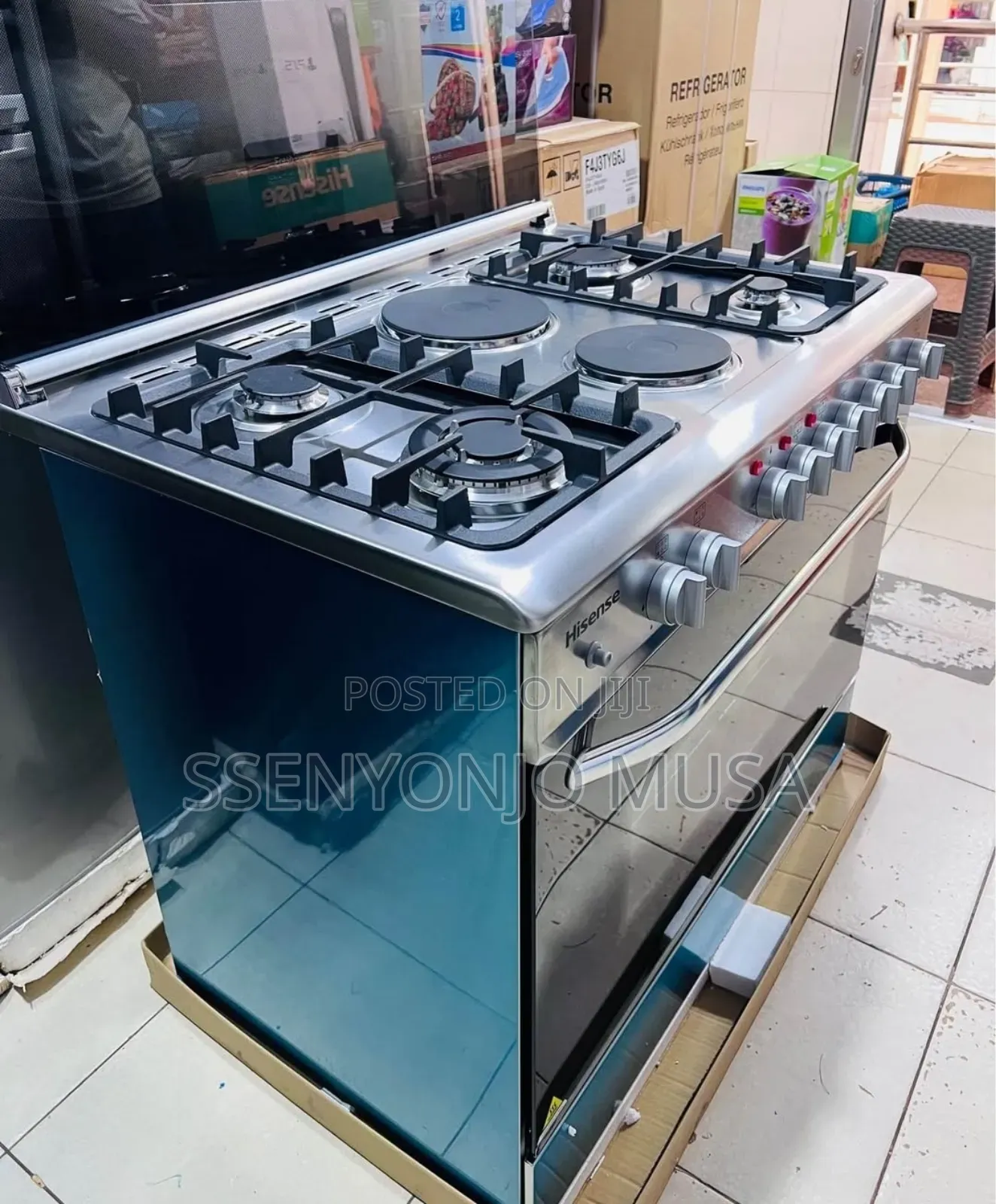 Hisense Hf942gees 90cm Cooker - 4 Gas Burners, 2 Electric(H)