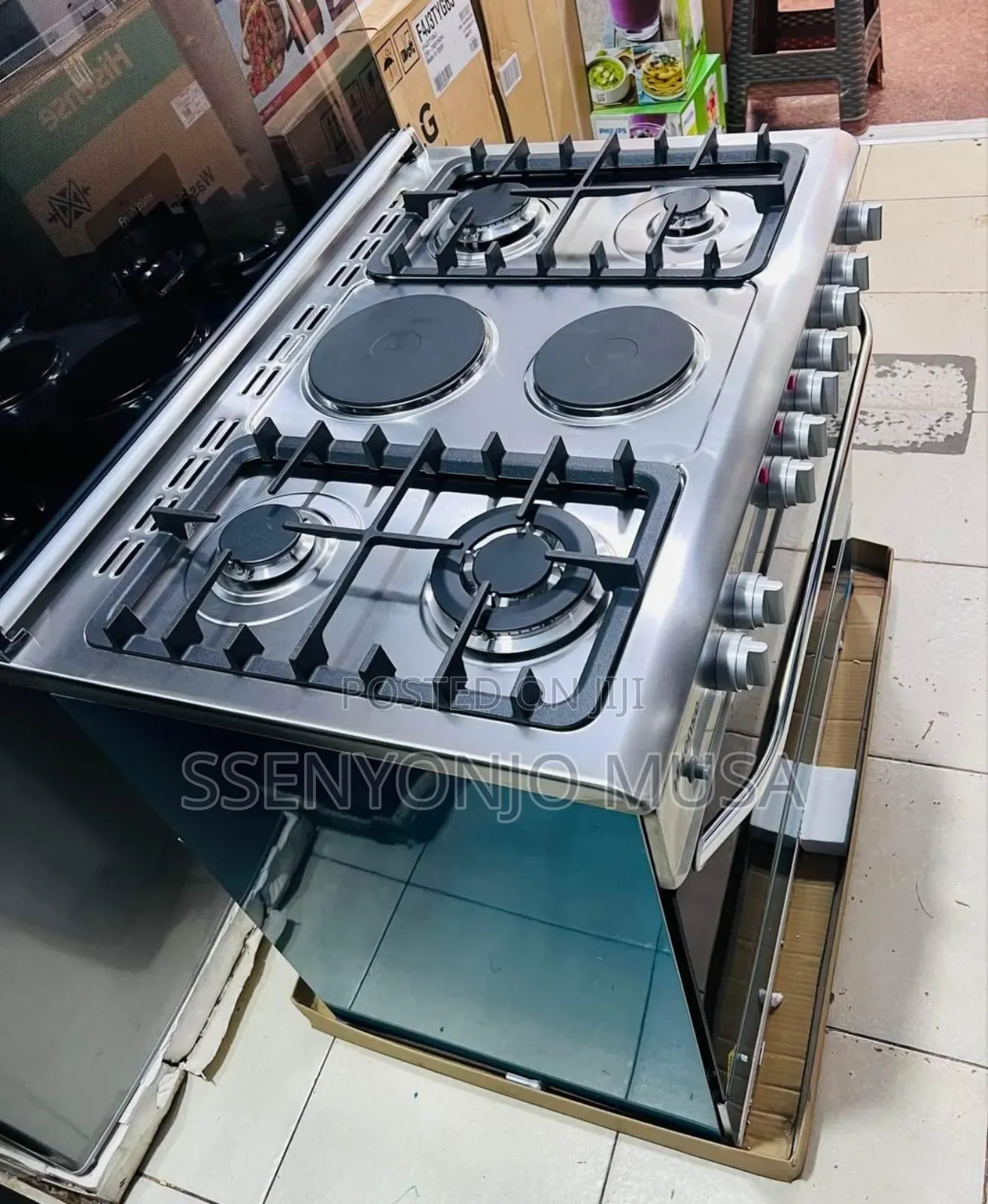 Hisense Hf942gees 90cm Cooker - 4 Gas Burners, 2 Electric(H)
