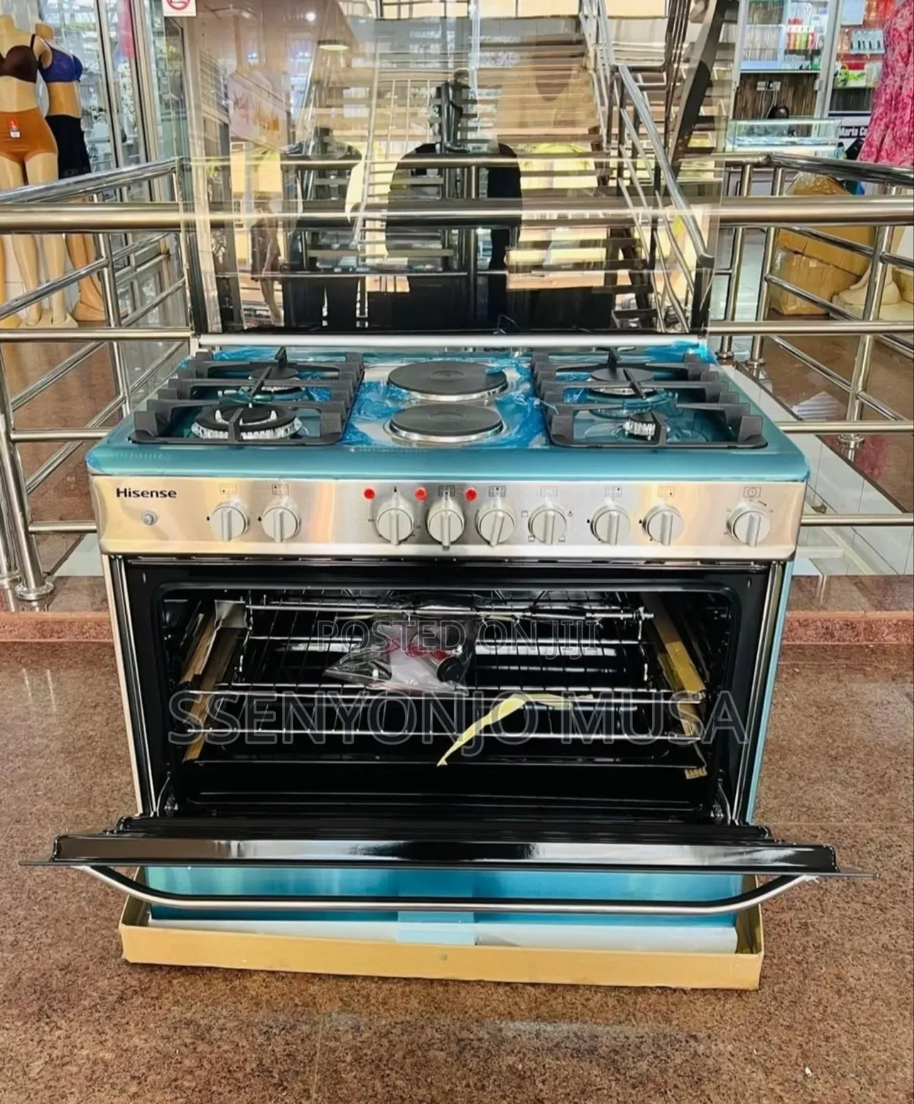 Hisense Hf942gees 90cm Cooker - 4 Gas Burners, 2 Electric(H)