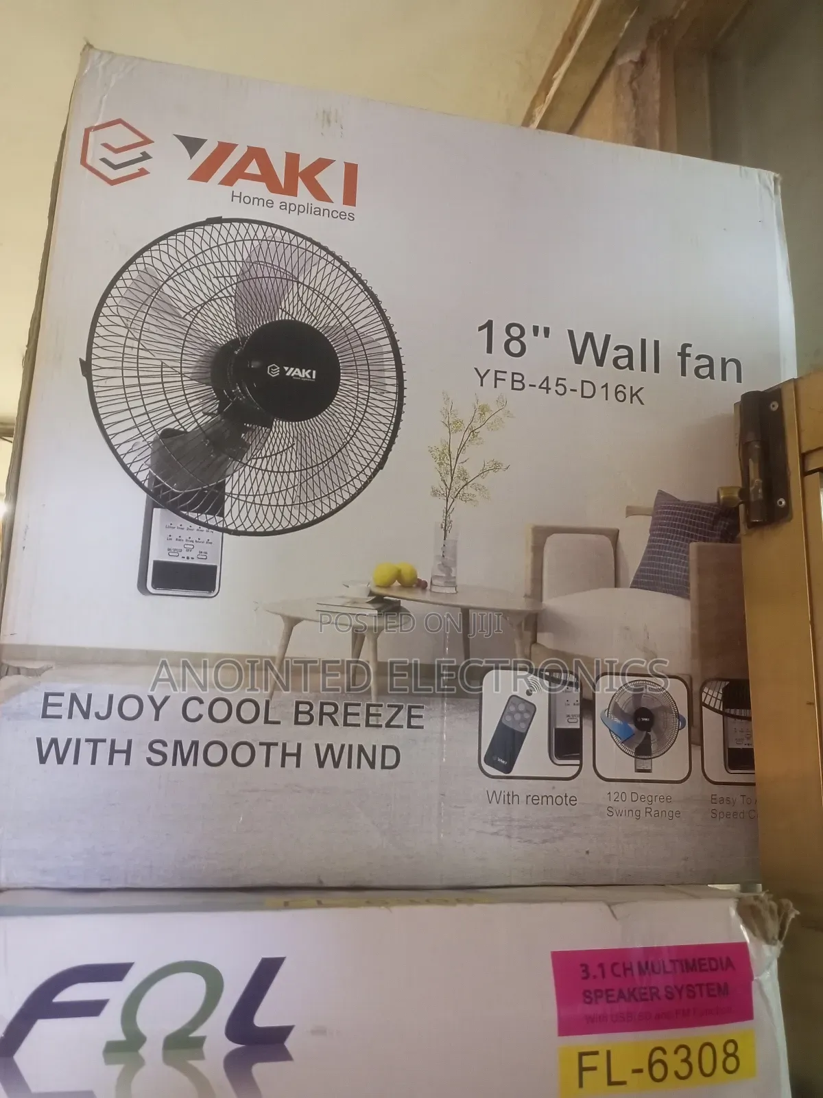 Yaki 18 Inch Wall Fans