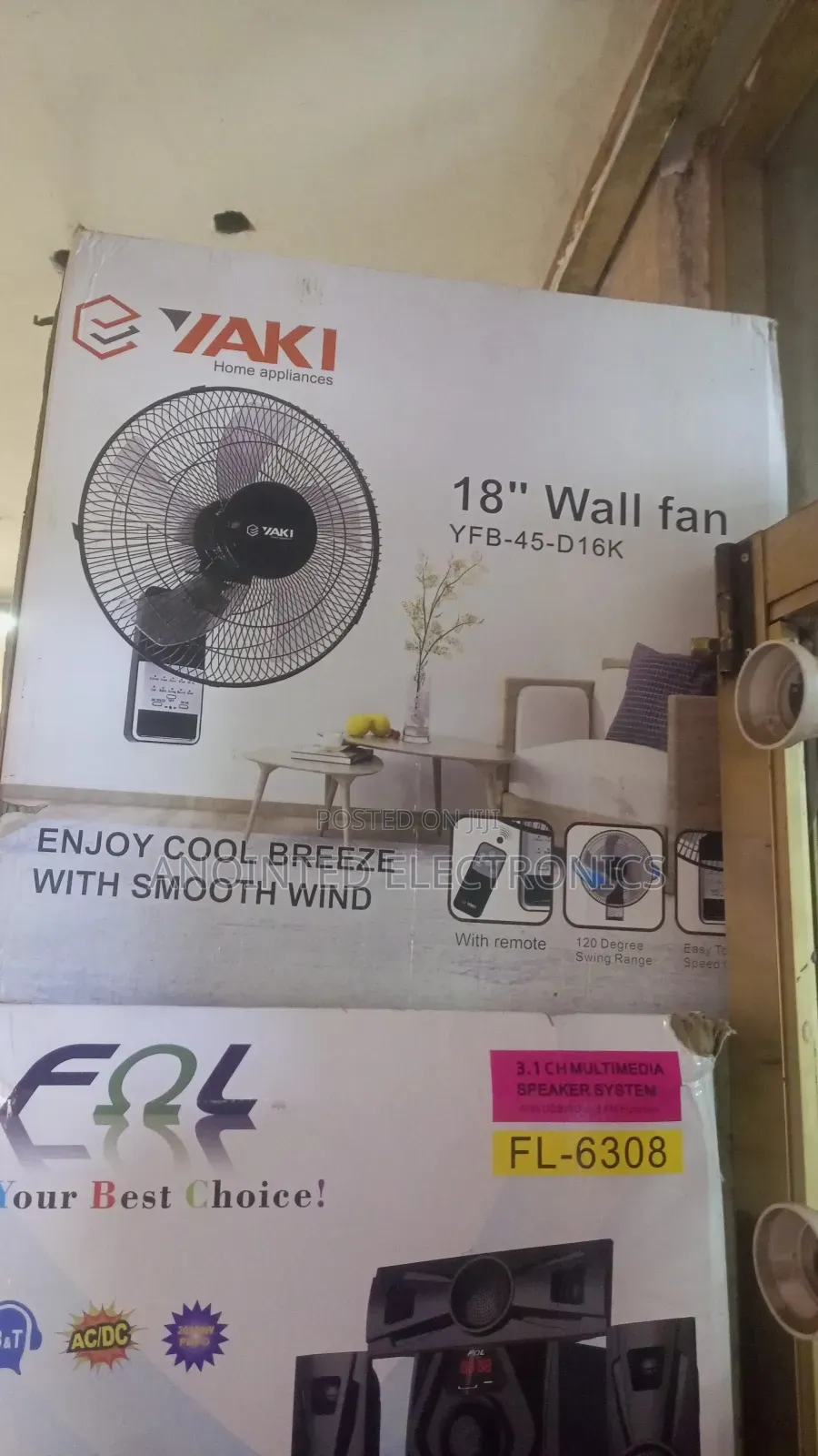 Yaki 18 Inch Wall Fans