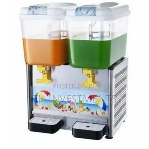 Photo - 36 Litres 2 Tap Commercial Electric Double Juice Dispenser.