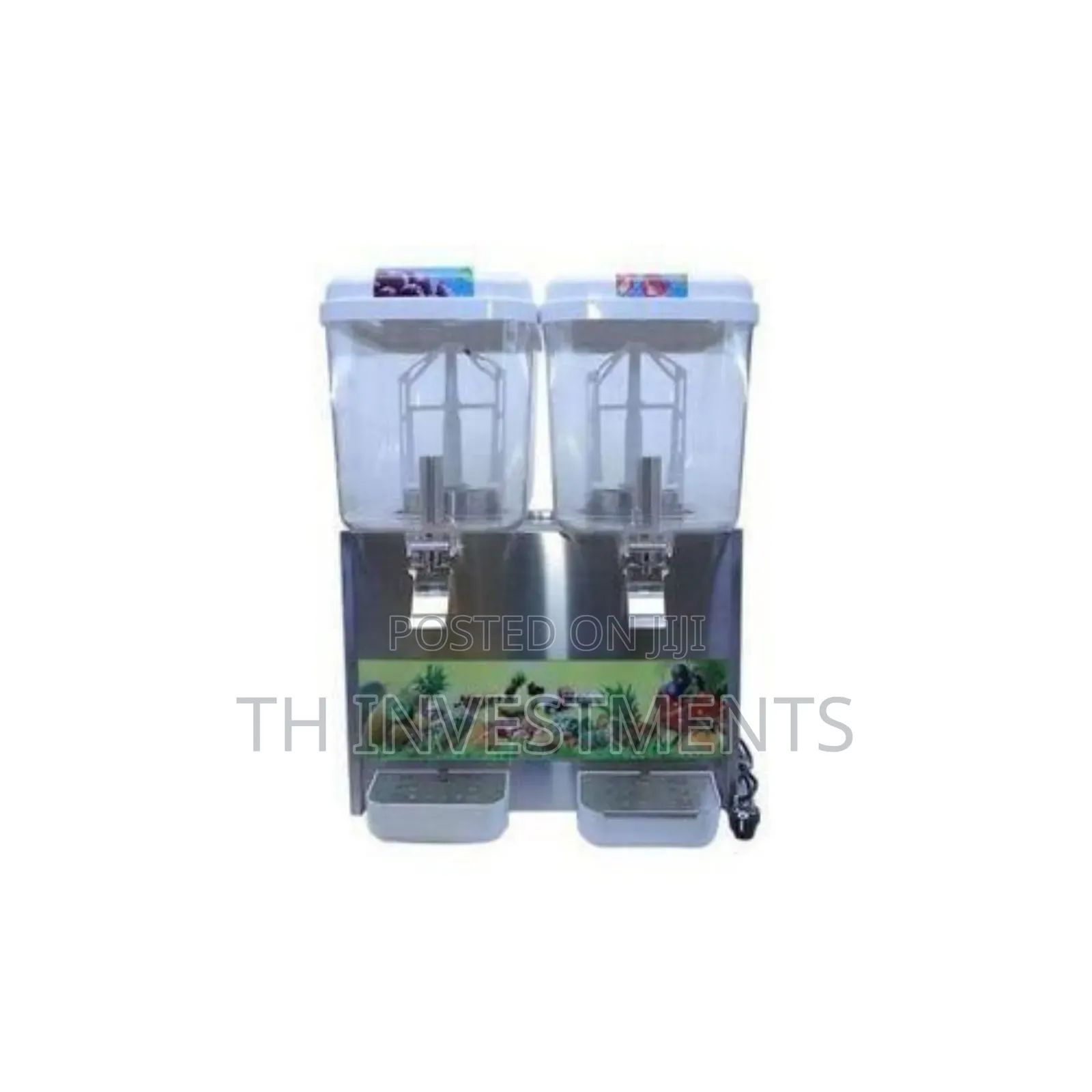36 Litres 2 Tap Commercial Electric Double Juice Dispenser.