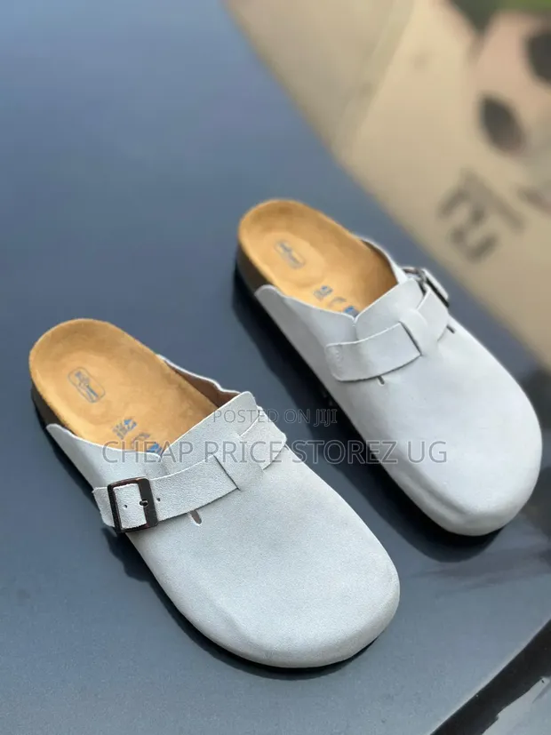 Stussy X Birkenstock Boston Bone Flat Shoes for Man in Central