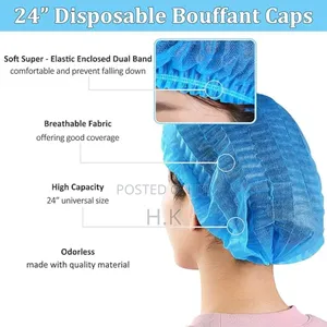 Disposable Bouffant Caps 100pcs