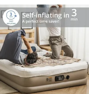 Double Camping Air Mattress With Pump Inflatable Mattress