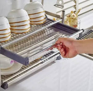 3-Layer Stainless Steel Kitchen Organizer Rack - Dish Drying