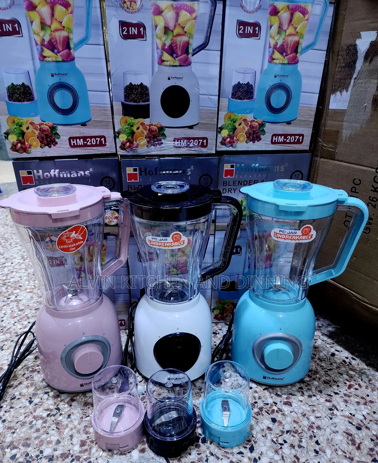 Electric Blender 2in1 Hoffman