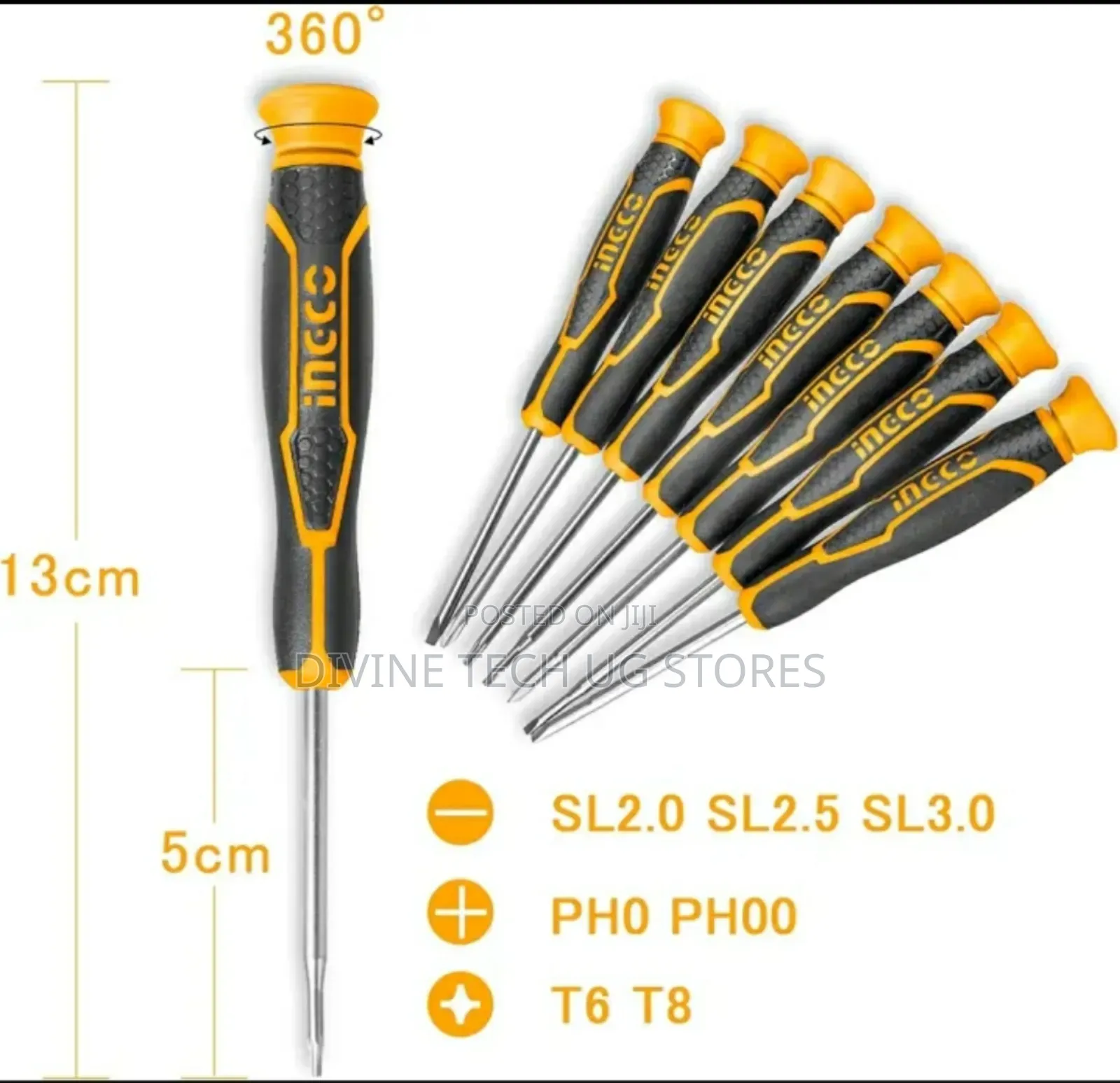 Ingco 7pcs Precision Screwdriver Set Hksd0718.