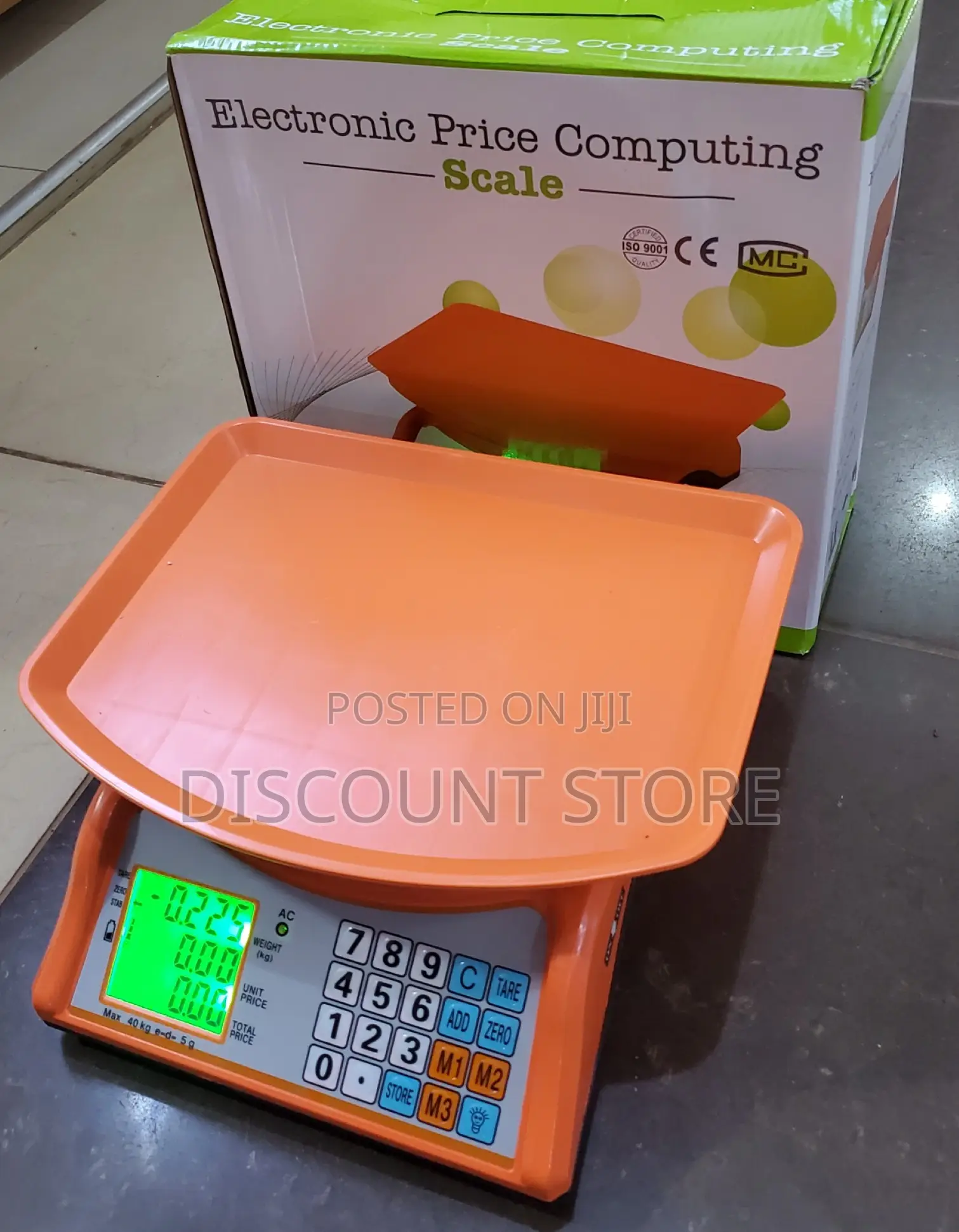 40kg Digital Market Commercial Tabletop Weighing Scales.