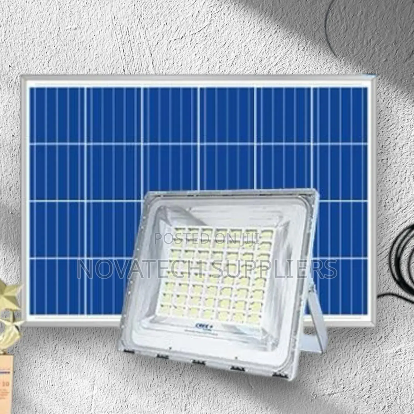 400W Blue Carbon Wawa Solar Flood Lights Visu