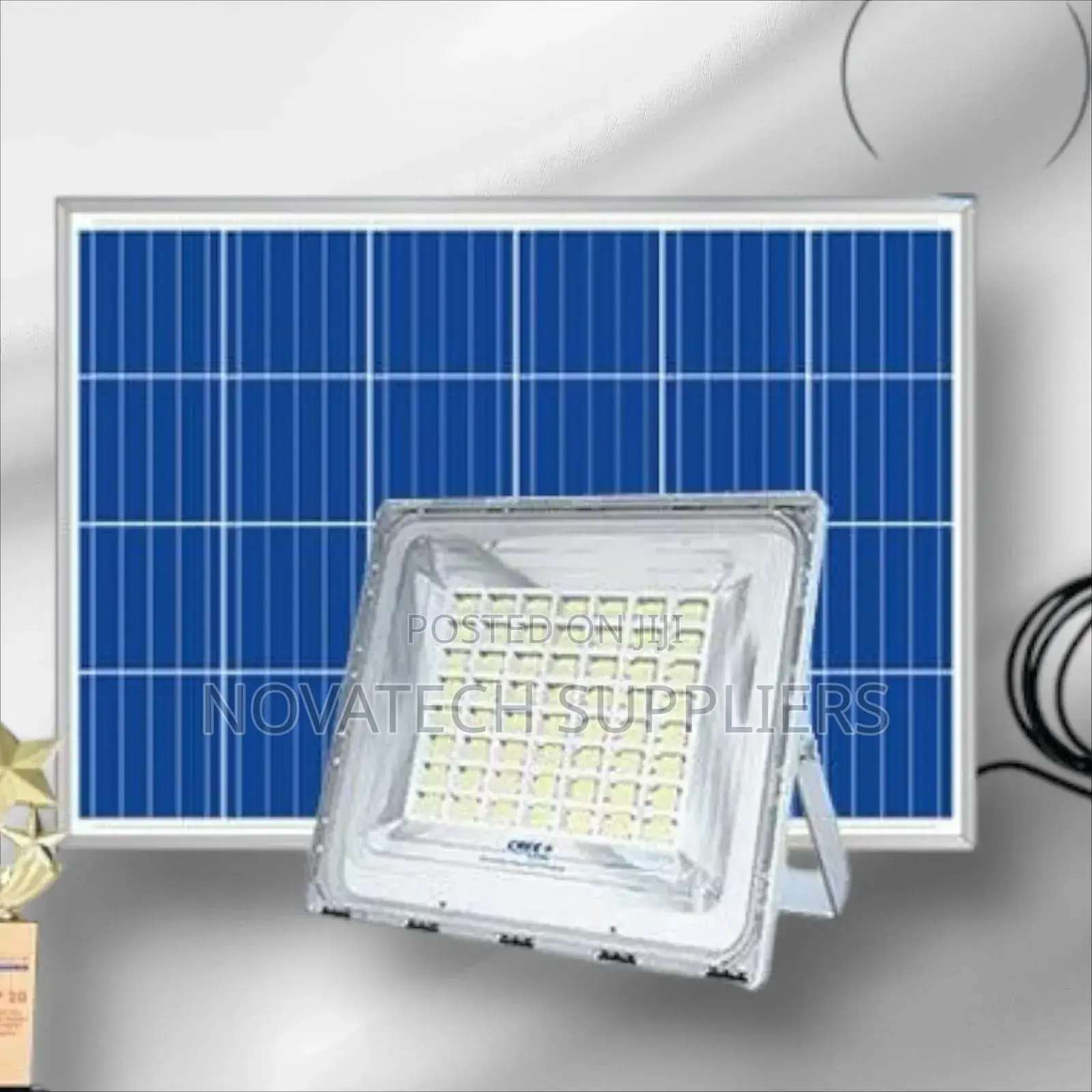 400W Blue Carbon Wawa Solar Flood Lights Peax