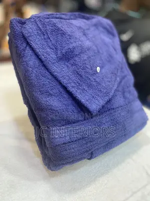 Navy Blue Bathrobe