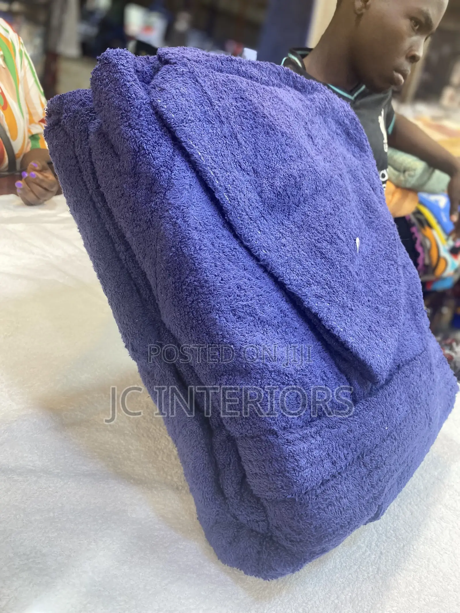 Navy Blue Bathrobe