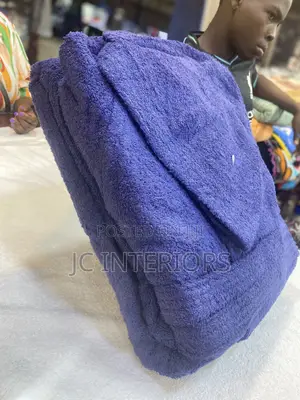 Navy Blue Bathrobe