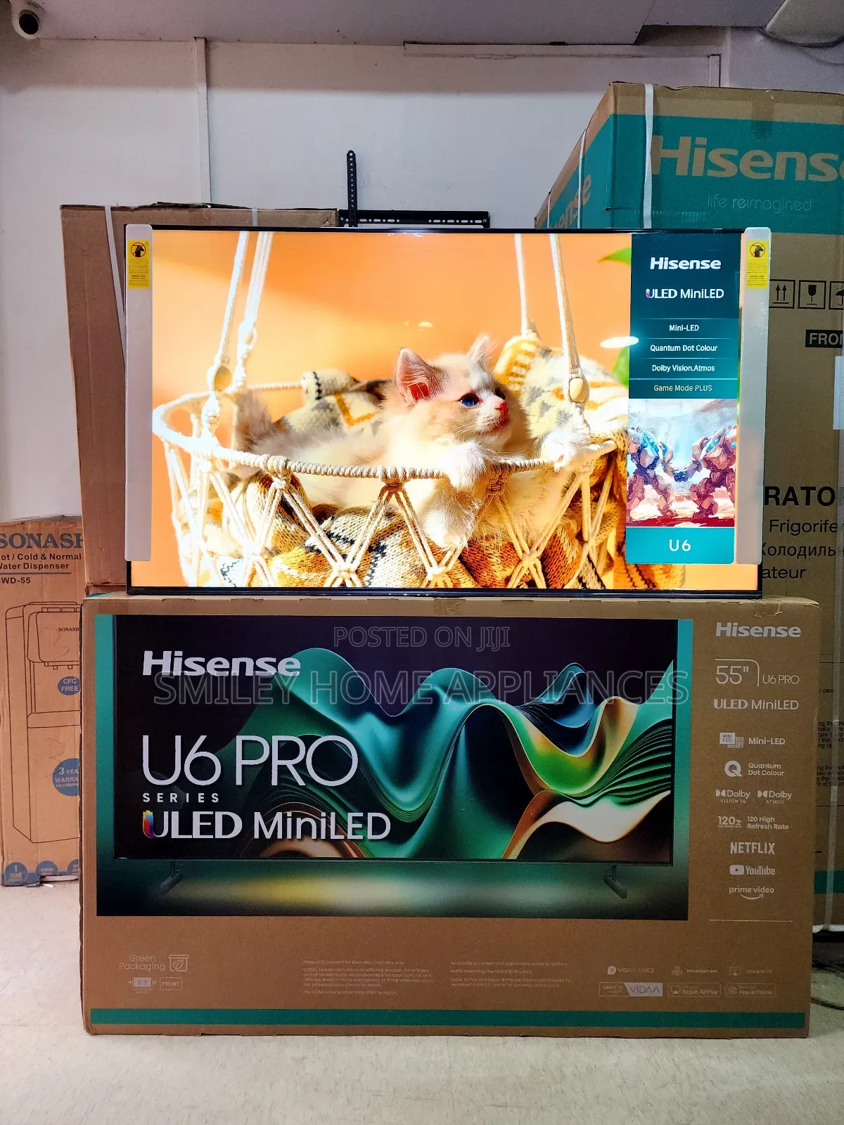 55inches Hisense ULED QUATOM DOT Vidaa Smart Tv