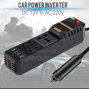 200W Car Inverter DC 12V to AC 220V With 4 USB Chargers -