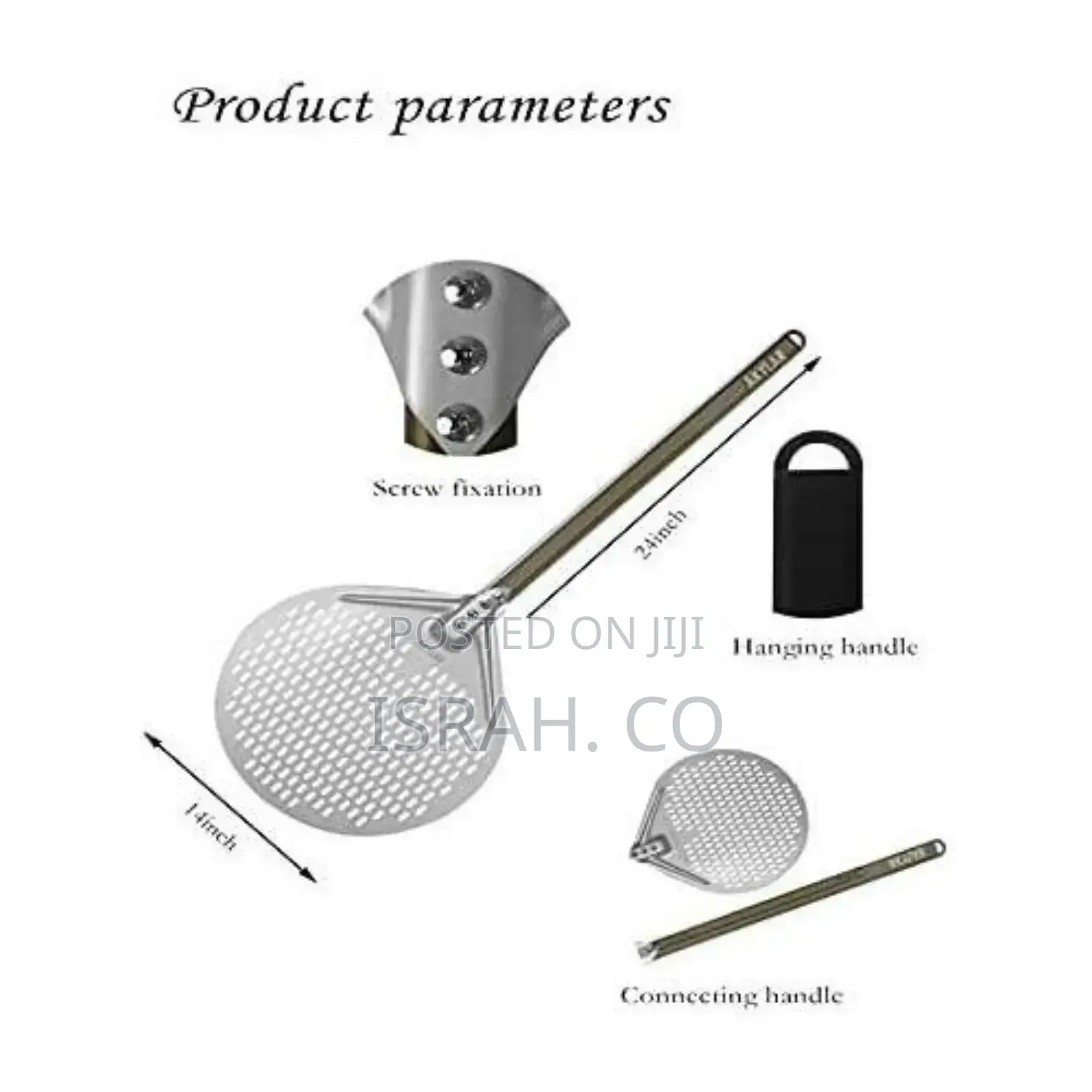Round Pizza Peel Pizza 14 Inch by Akylar-Perforatedspatula