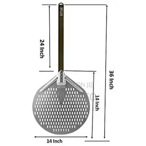 Round Pizza Peel Pizza 14 Inch by Akylar-Perforatedspatula