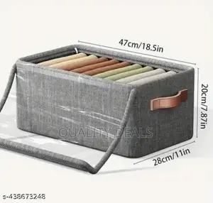 Foldable Storage Organizer Boxes With Lid Cover