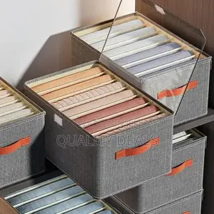 Foldable Storage Wardrobe Organizer Boxes With Cover