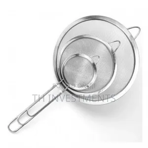 Set of 3 Sievers Stainless Steel Small - Silver