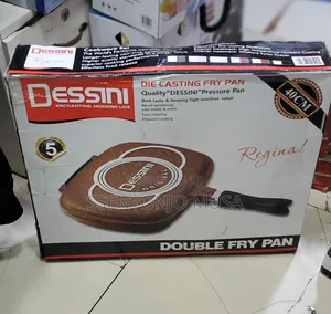 Dessini Double Grill Frying Pan -Side Pressure,Anti-Scratch