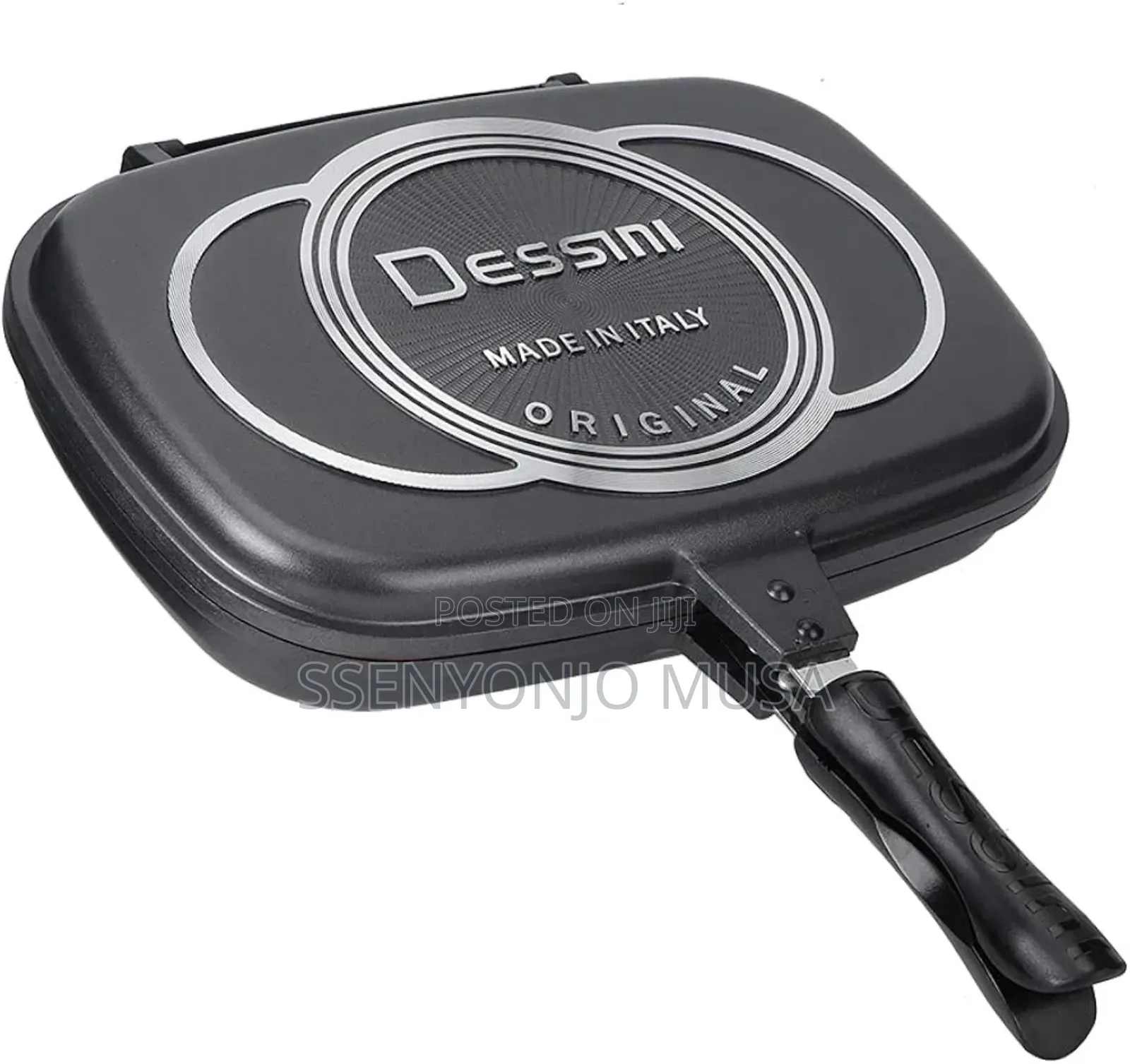 Dessini Double Grill Frying Pan -Side Pressure,Anti-Scratch