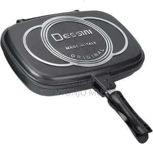 Dessini Double Grill Frying Pan -Side Pressure,Anti-Scratch