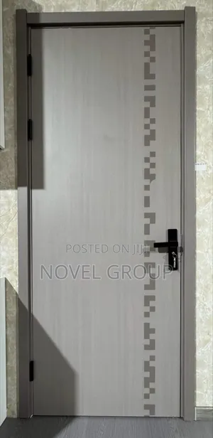 Photo - Solid Flush Door - Grey Texture