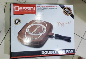 Dessini Double Grill Frying Pan -Side Pressure,Anti-Scratch