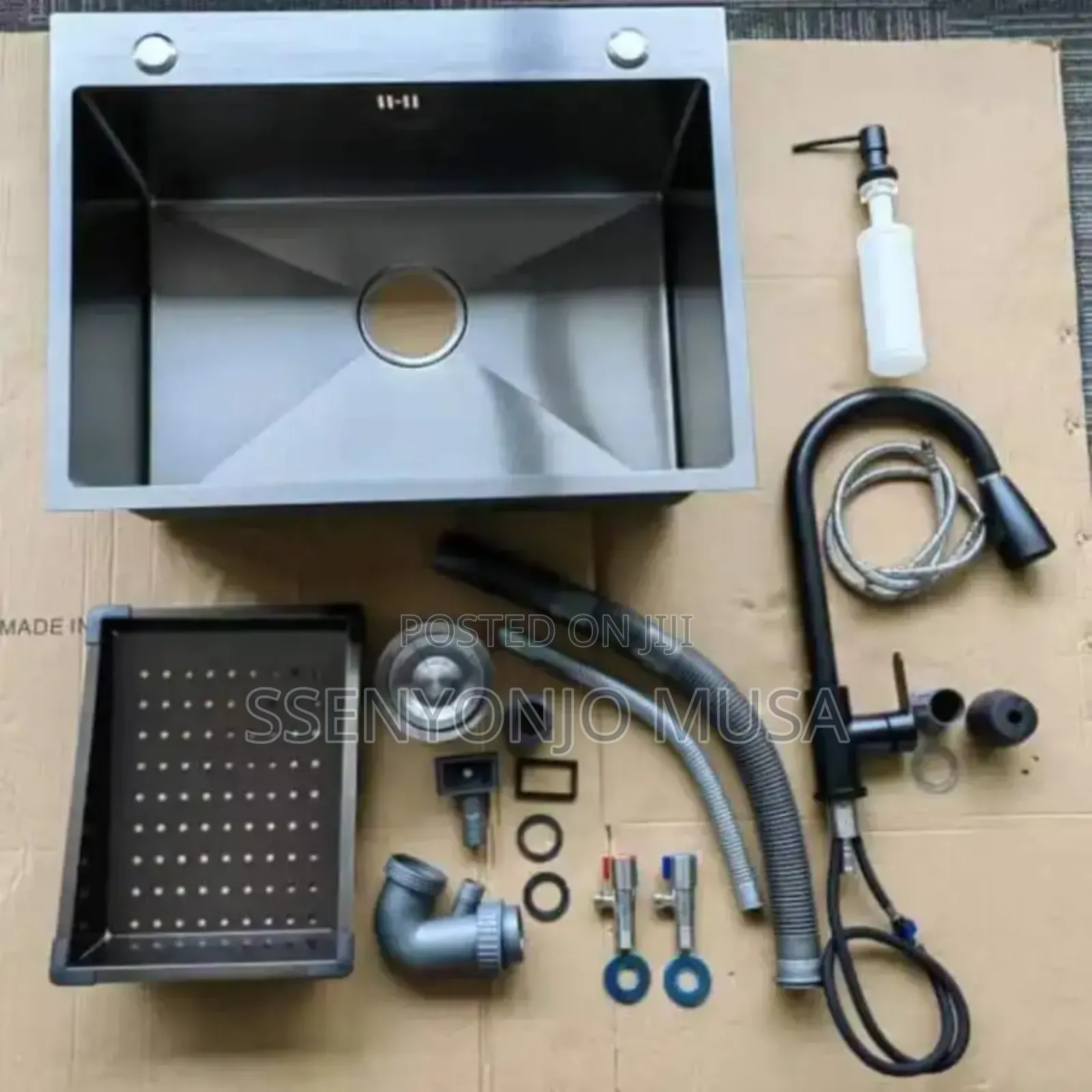 Black Diamond Sink With Drain Set Black Regina Dispenser -