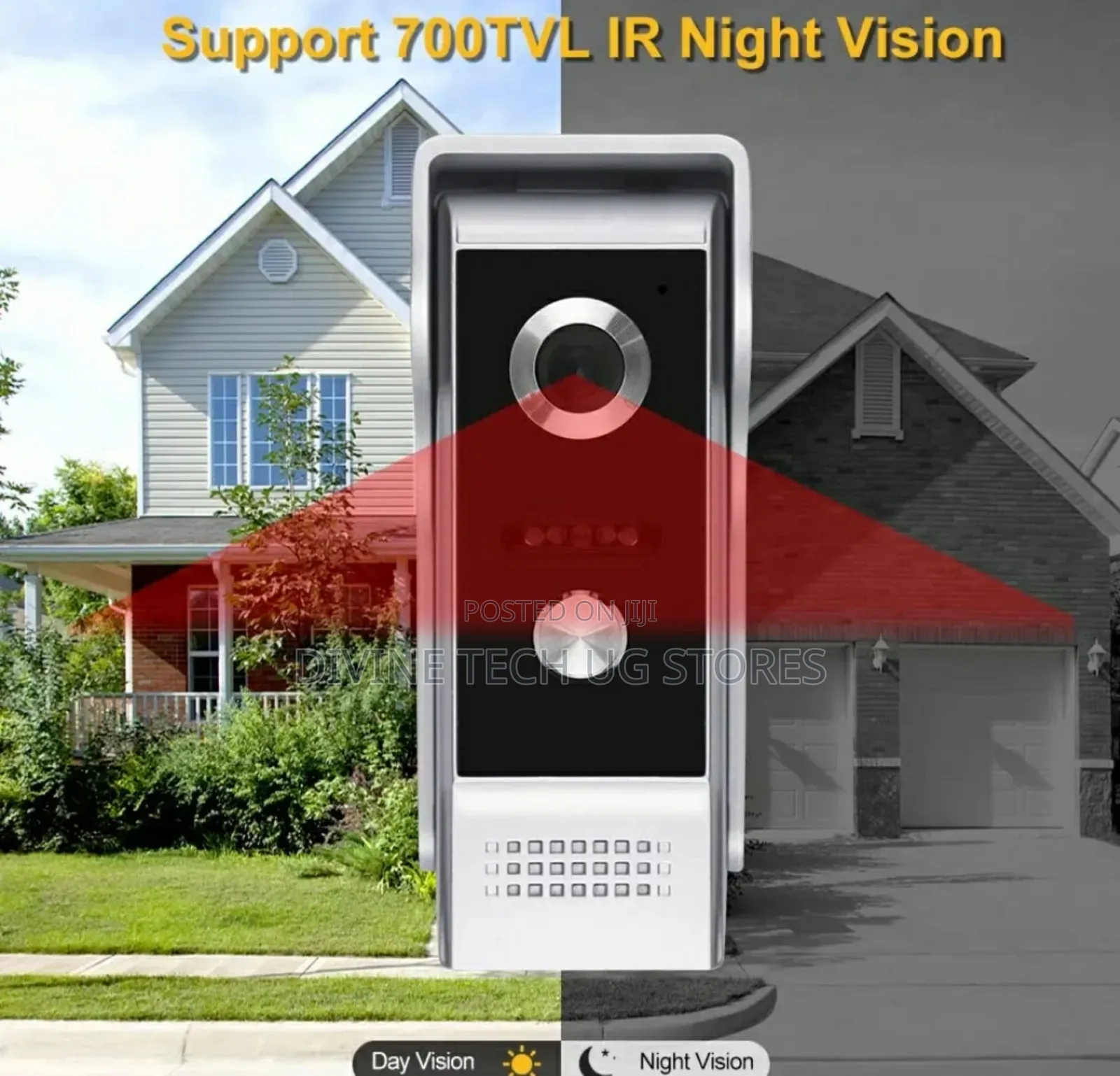 Video Door Phone 2 Way Outdoor Doorbell With IR Camera