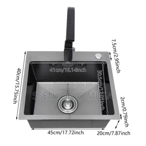 Black Diamond Sink With Drain Set Black Regina Dispenser -