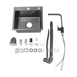 Black Diamond Sink With Drain Set Black Regina Dispenser -
