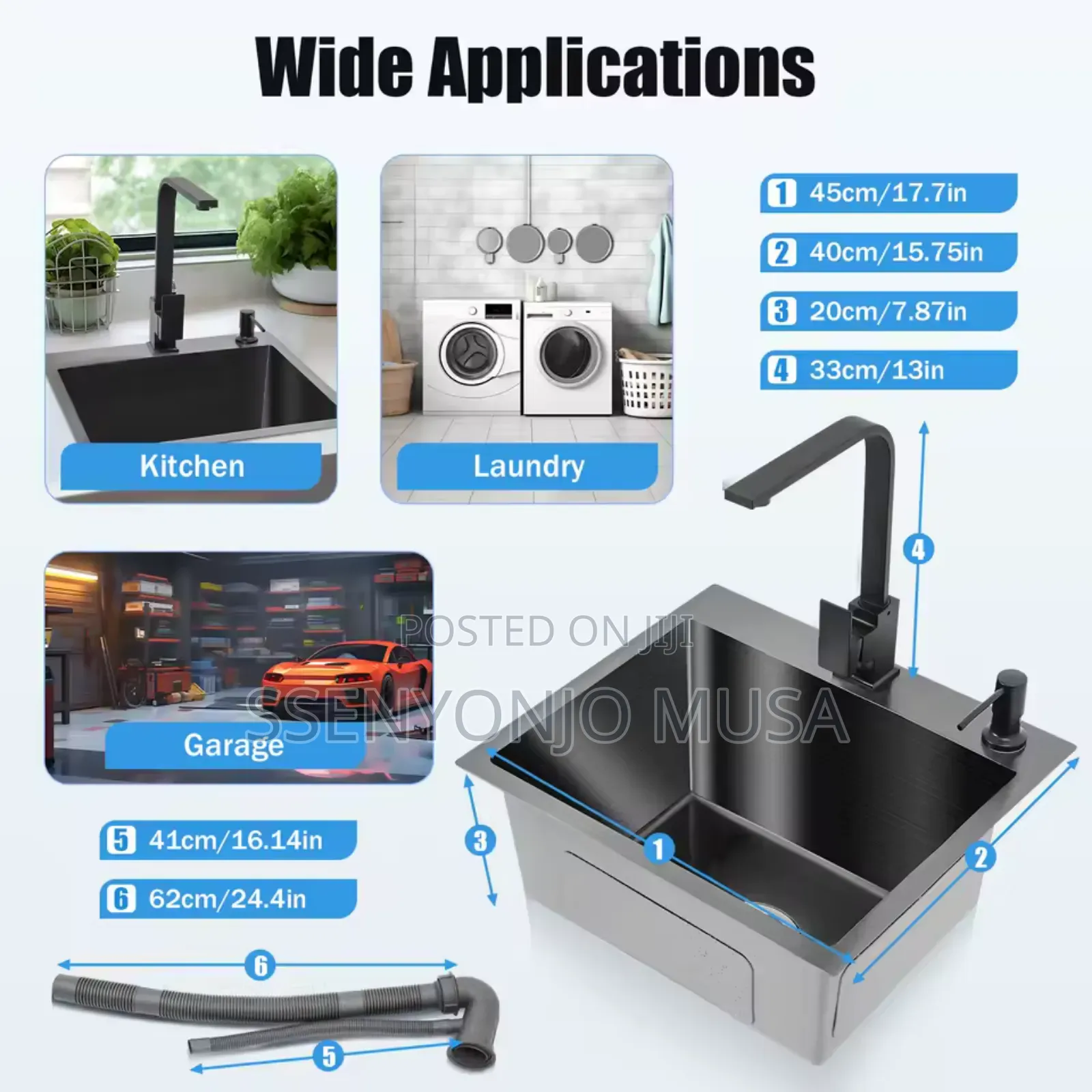 Black Diamond Sink With Drain Set Black Regina Dispenser -