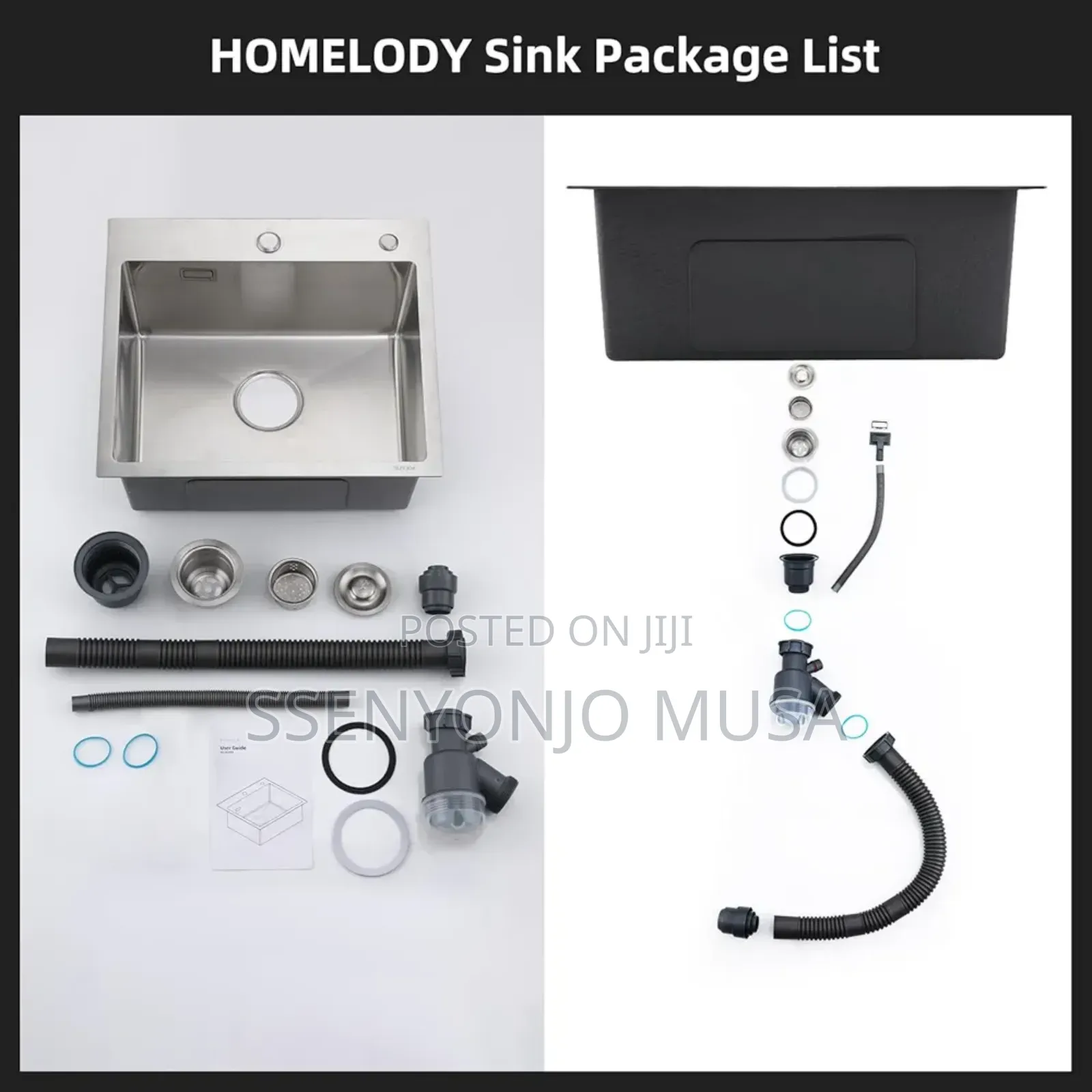 Homelody 50x45cm Stainless Steel Undermount Kitchen Sink-