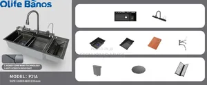 Multifunctional Digital Kitchen Sink - 304 Stainless Steel-