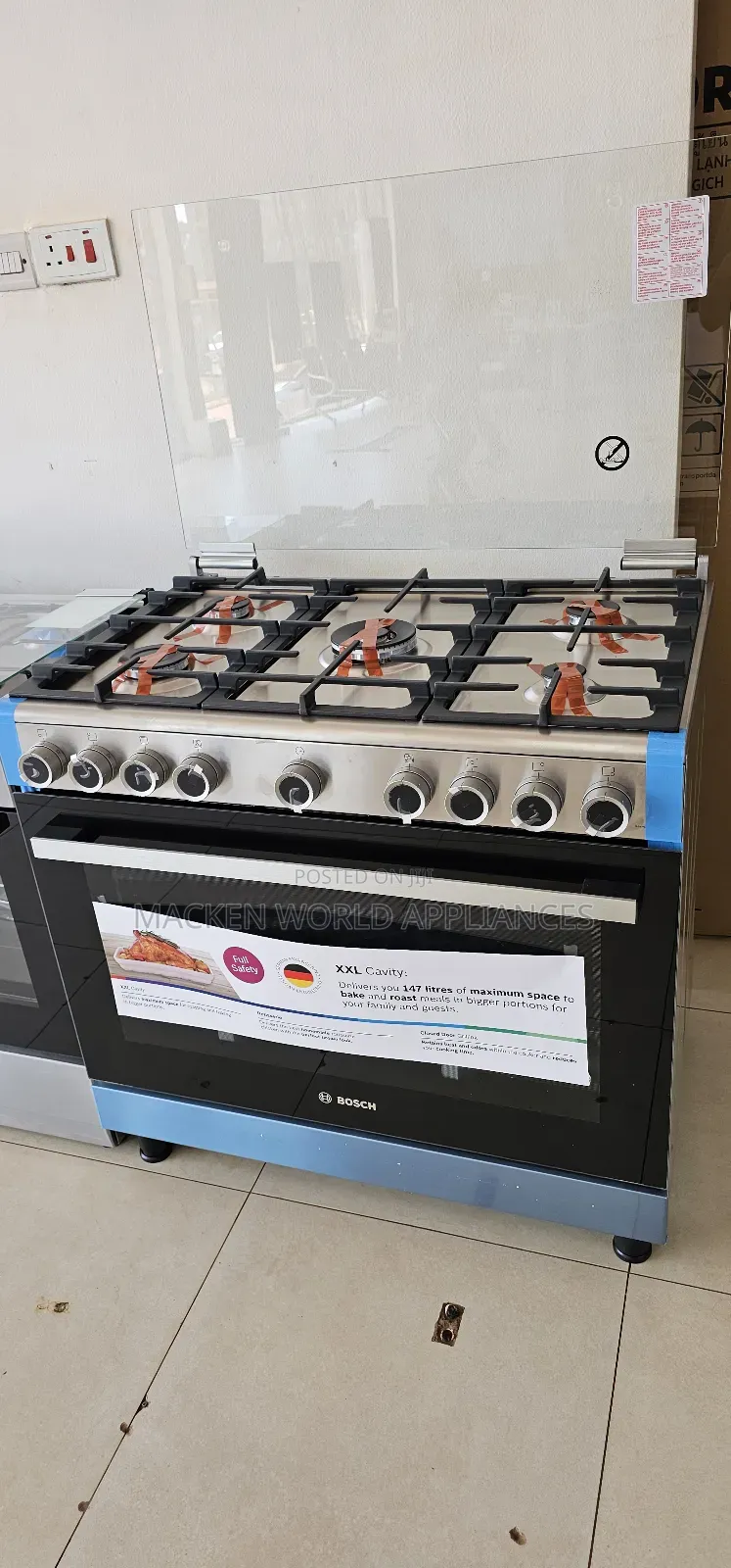 Bosch Full Gas Cooker 90by60cm.